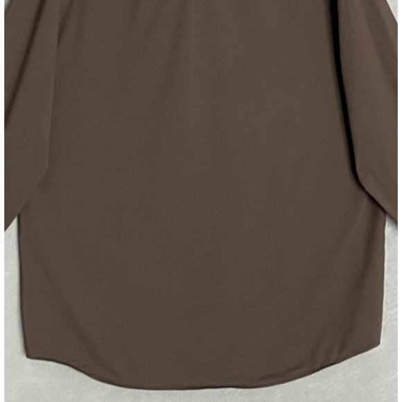 NWT Alfani Brown Dress Shirt Men’s XXL - Picture 7 of 10